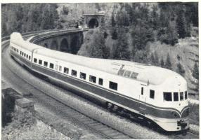 1952 Dieselhydraulischer Triebwagenzug / Austrian Diesel-hydraulic railcar train So. Stpl