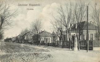 Budapest XIX. Kispest, Fő utca, Fischof Henrik kiadása (fl)