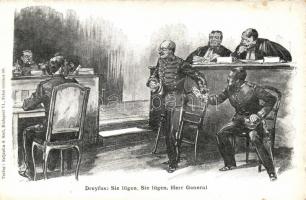 Dreyfus: Sie lügen, Sie lügen, Herr General; Verlag Seljenka & Szél / the Dreyfus case