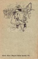 Magyar falusi típusok VII, nyomtatta és kiadja Kner Izidor Gyomán, 1. sorozat s: Garay Ákos