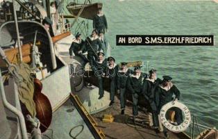 1909 An Bord SMS Erzherzog Friedrich; G. Fano, Pola / K.u.K. navy
