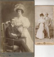 1890-1895 Régi fényképek párokról 8 db