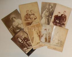 1890-1895 Régi fényképek párokról 8 db