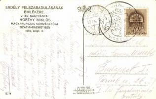 Szatmárnémeti bevonulás; Horthy Miklós, Teleki Pál, Hóman Bálint, Reményi-Schneller Lajos, Teleki Mi...