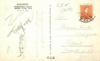 1936 Budapest, Nemzetközi Vásár BNV, Horthy Miklós
