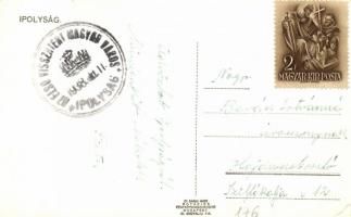 Ipolyság, Sahi; Katonai laktanya / Kasárny generála Pellé / military barracks, 'Az első visszat...