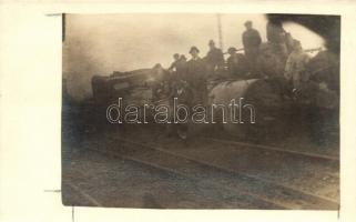 Vasúti szerencsétlenség / Railroad accident, photo