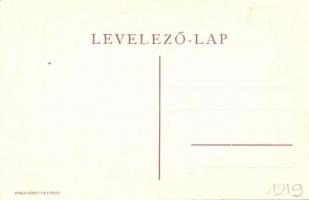 1912 Emléklap Nógrády Ferenc főfelügyelő, forgalmi szakosztály főnök, szolgálati jubileumára rendeze...