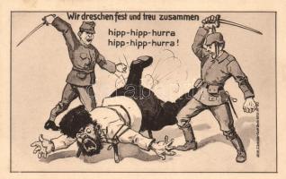 Wir dreschen fest und treu; Wilh. S. Schröder / German military propaganda, humour