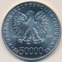 Lengyelország 1988. 50.000Zl Ag "70 éves a lengyel függetlenség" T:BU
Poland 1988. 50.000 ...