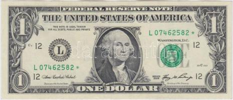 Amerikai Egyesült Államok 2006. 1$ "L *" sorozat, zöld pecséttel T:II USA 2006. 1 Dollar "L *" serie, with green seal C:XF