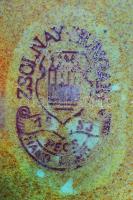 Eozinmázas Zsolnay porcelán tálka. Jelzett, hibátlan. d:14 cm