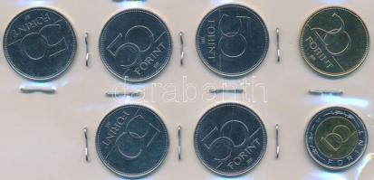 2004-2007. 50Ft (5xklf) + 2003. 20Ft "Deák" + 2002. 100Ft "Kossuth" T:2