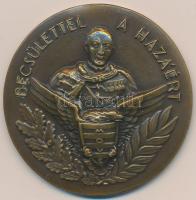 1938. "Vitéz Gömbös Gyula Emlékérem / Becsülettel a Haázáért MÁV-MOVE" Br díjérem szalag nélkül. Szign.: Ludvig Bp. (40mm) T:2