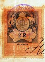 1900 Bp., Szigorlati bizonyítvány a jogtudományi doktori fokozat elnyerése céljából tett első szigor...