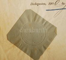 1900 Bp., Szigorlati bizonyítvány a jogtudományi doktori fokozat elnyerése céljából tett első szigor...