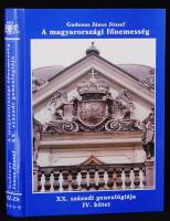 Gudenus János József: A magyarországi főnemesség XX. századi genealógiája IV. kötet (Sz-Zs). Bp., 1999, Heraldika Kiadó. Kiadói kartonált kötés, jó állapotban.