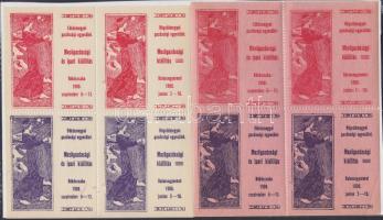 1908 Békéscsaba Mezőgazdasági és ipari kiállítás 2 db levélzáró kisív