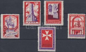 1938 5 klf Évfordulók levélzáró