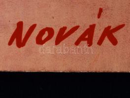 Novák Henrik (1938-): Éljen Május 1. Plakát terv. Vegyes technika, papír, jelzett, kisebb szakadások...