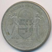 1930. 5P Ag "Horthy jobbra" T:3 Adamo P8