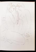 Pastorale. Reich Károlya rajzai. Dedikált! Bp., 1973, Képzőművészeti Alap Kiadóvállalata. Kiadói kar...