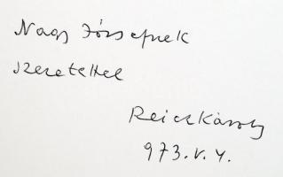 Pastorale. Reich Károlya rajzai. Dedikált! Bp., 1973, Képzőművészeti Alap Kiadóvállalata. Kiadói kar...