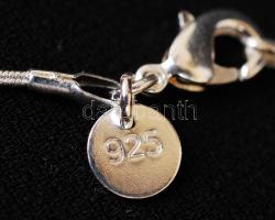 Paua függő ezüst (Ag) láncon, jelzett, lánc: 4,9 g /
Agate pendant with necklace