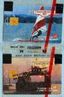 1991 2 db bontatlan csomagolású, a Balatont ábrázoló telefonkártya / Hungarian phone cards