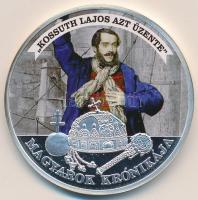 DN "A Magyarok Krónikája - "Kossuth Lajos azt üzente" / 1907. 5K" ezüstözött mul...