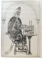 cca 1980 Fabók Gyula (1942-):Tűzzománc tervek a D.O.T.K. gyermekkórház és a Kecskeméti SZTK számára,...