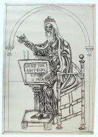 cca 1980 Fabók Gyula (1942-):Tűzzománc tervek a D.O.T.K. gyermekkórház és a Kecskeméti SZTK számára,...