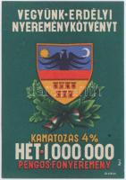 ~1940. "Vegyünk Erdélyi Nyereménykötvényt" dekoratív, propaganda szórólap