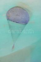 Kiss Zoltán László (1949-2016): Háborús ének, 1982. Plextol, farost, jelezve jobbra lent, hátoldalán...