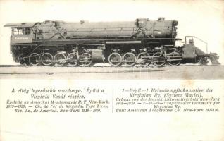 Virginian Ry. superheater locomotive (EB)