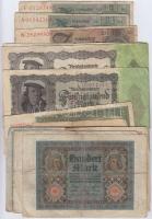 Németország 1910-1948. 20db vegyes bankjegy T:vegyes Germany 1910-1948. 20pcs of mixed banknotes C:mixed
