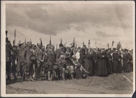 1933 Gödöllő, Jamboree, A Nemzeti Nagytábor szemléjén, a képen gróf Teleki Pállal, 23x16 cm