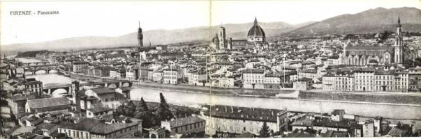 Firenze, Florence; panoramacard