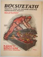 1919 Tanácsköztársasági propaganda-plakát 1950-es évekbeli újnyomata 20x30 cm