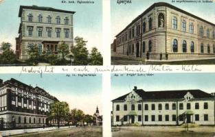 Eperjes, Katolikus főgimnázium, Angolkisasszonyok intézete, Ágostoni evangélikus főgimnázium és polgári leányiskola / grammar schools