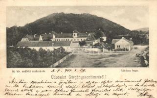 Görgényszentimre, Magyar királyi erdőőri szakiskola, Rákóczi hegy / forestry school, mountain (EK)