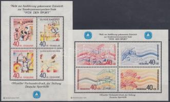 2 pcs Sport memorial sheet unrealized stamp essays, 2 db Sport emlékív megvalósulatlan bélyegek képeivel