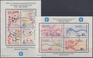 2 pcs Sport memorial sheet unrealized stamp essays, 2 db Sport emlékív megvalósulatlan bélyegek képeivel