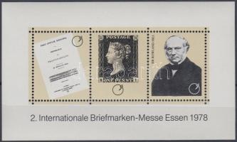 Rowland Hill / Essen stamp fair memorial sheet, Rowland Hill / Esseni bélyegvásár emlékív