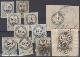 1854 11 db "C.M." illetékbélyeg