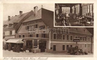 Mariazell, Hotel, Restaurant Gold Krone, interior, automobile (Rb)