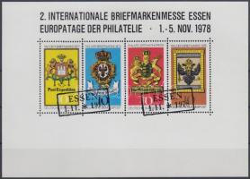 Essen Stamp Exhibition memorial sheet, Esseni bélyegkiállítás emlékív