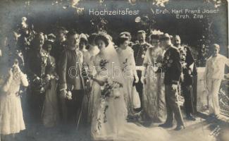 Hochzeitsfest / wedding of Charles IV and Zita, FRanz Joseph, Franz Ferdinand