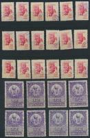 165 db Budapest Székesfőváros illetékbélyeg 8 lapos A4-es berakóban