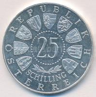 Ausztria 1963. 25Sch Ag "Szavolyai Jenő herceg" T:2 Austria 1963. 25 Schilling Ag "300th Anniversary-Birth of Prince Eugen" C:XF